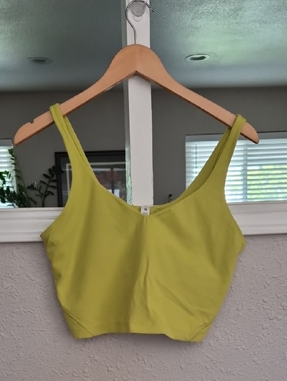 lululemon athletica Lime Green Cropped Camisole Sz. 12